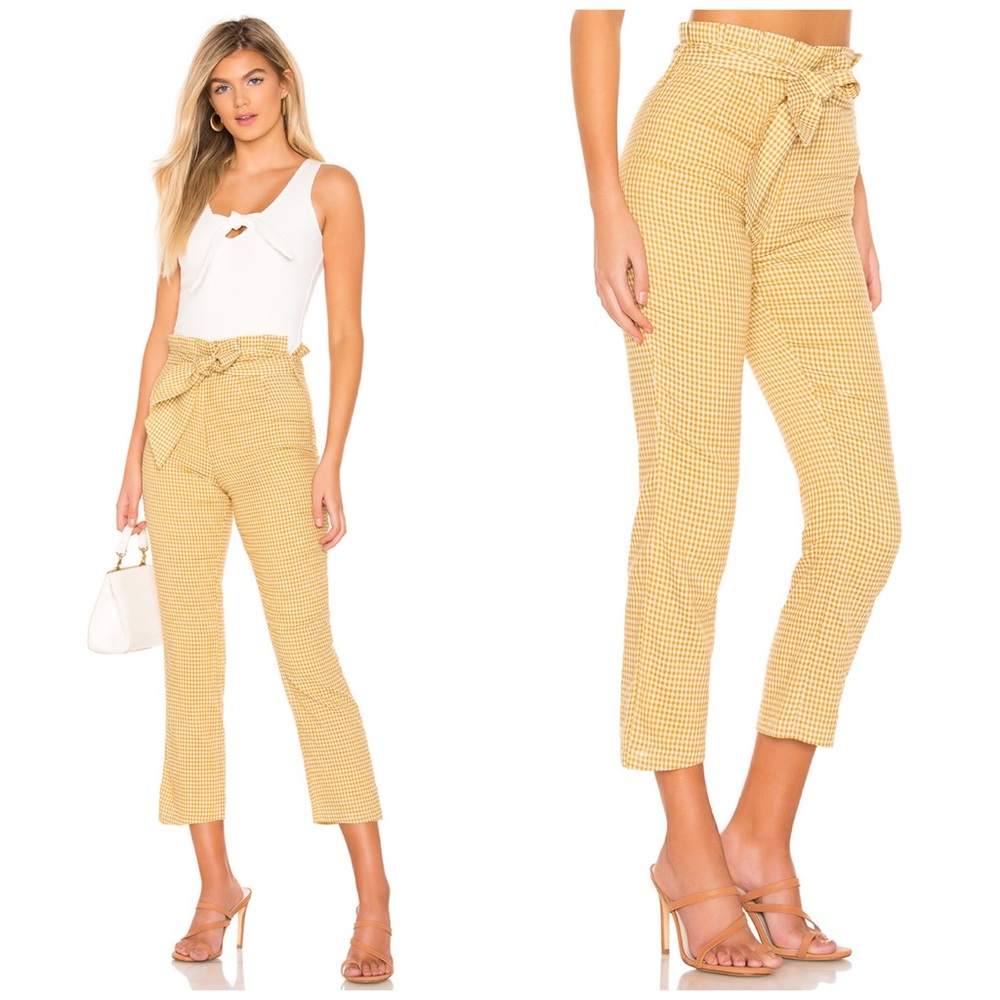 NWT Tularosa Gingham Tomasa Trousers - Picture 1 of 4